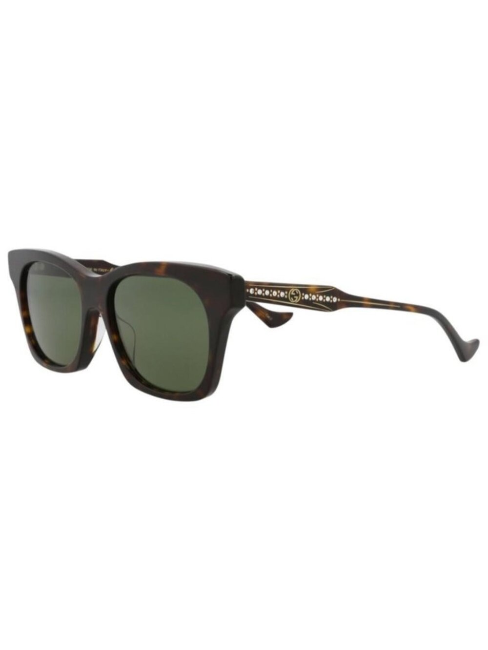 New Gucci Womens Cat Eye Havana Havana Green Fashion Designer Sunglasses